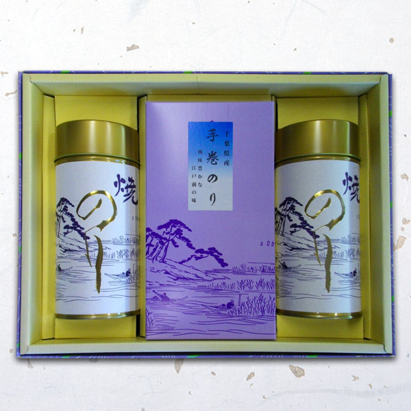 焼丸缶2本＋  手巻き海苔缶入